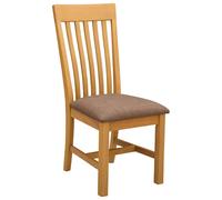 Dining Chair 2 pcs Solid Oak Wood Modern Room Seating Comfortable Home vidaXL