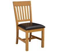 Dining Chair 2 pcs Solid Oak Wood Modern Seating Room Furniture Indoor vidaXL
