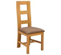 Dining Chair 2 pcs Solid Oak Wood Room Seat Kitchen Seating Table vidaXL