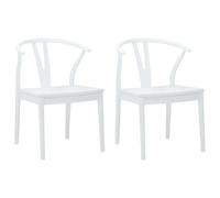 Dining Chair 2 pcs Solid Rubber Wood Vintage Indoor Seating Rubberwood vidaXL