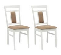 Dining Chair 2 pcs Solid Rubber Wood Vintage Rustic Furniture Seating vidaXL