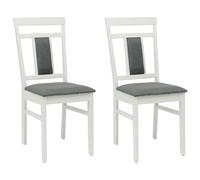 Dining Chair 2 pcs Solid Rubber Wood Vintage Rustic Furniture Seating vidaXL