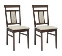Dining Chair 2 pcs Solid Rubber Wood Vintage Rustic Furniture Seating vidaXL