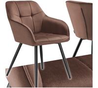Dining Chair Armchair Table Desk Chairs Living Room Velvet Look Quilted Kitchen