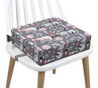 Dining Chair Booster - Adjustable Heightening Cushion Seat, Soft Washable Pad with Safety Straps, Comfortable Design for Feeding or Study | Table Booster Cushion with Cover for Toddler Kids Baby