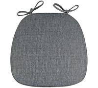 Dining Chair chair cushions With Straps And Interchangeable Covers, Kitchen chair cushions With Bottom, High-resilience Indoor Seat Cushion,Dark Gray,43x41x35cm-2 Pieces