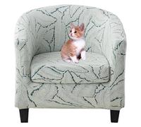 Dining Chair Covers，Elastic Chair Covers, With Armrests, Two-Piece Set, Suitable for Bar Counters, Living Rooms, Green.