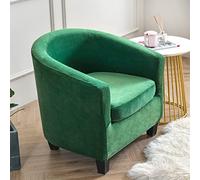 Dining Chair Covers High-Elasticity Barrel-Shaped Set Chair Covers, Two-Piece Set, Suitable for Living Rooms, Bars, and Cafes. Green.