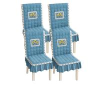 Dining Chair Covers Polyester Fiber Four-Piece Bedding Set (Chair Covers), Elastic Protective Cover, Removable and Washable, Suitable for Living Rooms, Hotels, and Other Places.