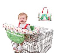Dining Chair Cushion Toddler Support - Cotton High Chair Cover With Straps | Breathable Liner Mat Pad For Baby Seating In Booster, Stroller, Shopping Cart, Portable Travel Feeding Accessory