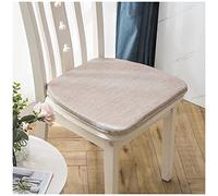 Dining Chair Cushions 16" X 18" Chair Pads with Ties 1/2/4/6/8 Packs, Dining Room U Shape Seat Cushion for Kitchen Chairs with Non Slip Bottom and Zipper