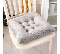Dining Chair Cushions 2 PackNonSlip Washable Seat Pads with Ties for Kitchen & Dining Room Chairs Comfortable Grey Chair Cushions for Enhanced Seating Experience