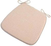 Dining Chair Cushions, Kitchen Chair Cushions, With Tie-Downs, Suitable For The Office, With Washable And Removable Seat Cover,Off White,1 Set