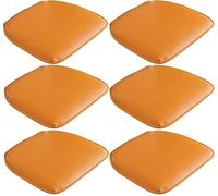 Dining Chair Cushions, Waterproof Leather Seat Pads for Dining Room Chairs, Non-Slip Bottom, 1/2/4/6 Pack, Color -A, 6-Piece Set, Comfortable & Stylish Chair Pads