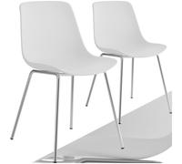 Dining Chair Ergonomic Plastic Seat High Backrest Dinner Table Chairs Kitchen