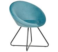 Dining Chair FLOBY II Velvet Light Blue