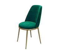 dining chair Kitchen Dining Room Furniture Chairs Simple Design Velvet Dining Chair With Backrest Sturdy Metal Legs For Office Lounge Dining Kitchen Bedroom (Color : Green)