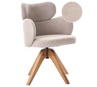 Dining Chair Swivel MARCY Boucle Beige