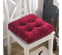 Dining Chair Pad Set of 2 Thickened 10cm Square Chair Pads in Crystal Velvet for Office Chair Rocking Chair Dining Chair Patio Camping Kitchen Indoor Outdoor Seat Cushions (Color: #11 Size: 4s)