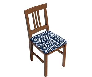Dining Chair Seat Covers, Round Squares Texture Dining Seat Covers Waterproof Dining Chair Seat Slipcovers Kitchen Chair Covers Applicable Seat Size 15''-20''