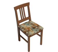 Dining Chair Seat Covers, Vintage Ethnic Flower Chair Seat Protector Cushion Slipcovers Washable Seat Covers for Chairs Dinning Chair Covers for Dining Room