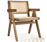 Dining Chair Set 1/2/4/6 Mid Century Modern Design Solid Wood Chairs Rattan