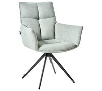 Dining Chair Swivel CORBIE Fabric Mint Green
