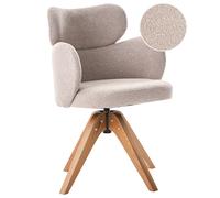 Dining Chair Swivel MARCY Boucle Beige