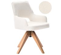 Beliani Dining Chair MORAVIA Boucle Light Beige