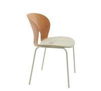 Ø Dining Chair Upholstered Cool Mint/ Lacquered Oak/Beige