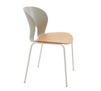 Ø Dining Chair White painted/Lacquered Oak/Gray