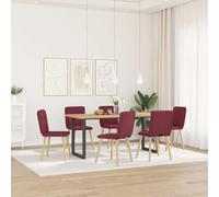 Dining Chair with Metal and Wood Frame Padded Foam Seat and Back Breathable Durable Fabric for Dining Room Living Room Home OfficeStyle