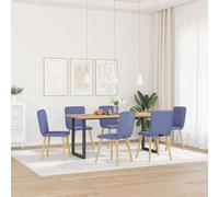 Dining Chair with Metal and Wood Frame Padded Seat and Backrest Breathable Durable Fabric for Dining Room Living Room or Bedroom Use