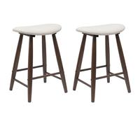 Dining Chairs 2 pcs Solid Rubber Wood Kitchen Seating Modern Furniture vidaXL