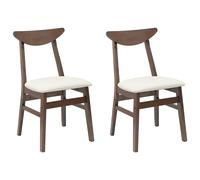 vidaXL Dining Chairs 2 pcs Light Brown 42 x 47.5 x 81 cm