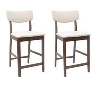 Dining Chairs 2 pcs Solid Rubber Wood Seating Kitchen Modern Room Home vidaXL