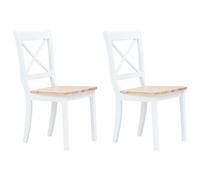 Dining Chairs Kitchen Chair Seat Dining Room Seating Solid Rubber Wood vidaXL