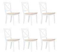 Dining Chairs Kitchen Chair Seat Dining Room Seating Solid Rubber Wood vidaXL
