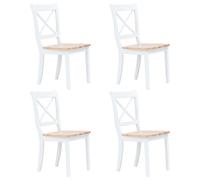 Dining Chairs Kitchen Chair Seat Dining Room Seating Solid Rubber Wood vidaXL