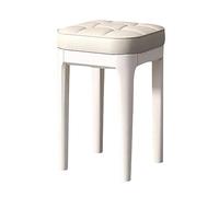 Dining Chairs Kitchen & Dining Room Chairs Armless Faux Leather Dining Chair with Wooden Legs Stylish Vanity Chair Without Back Rest Elegant Seating for Home Decor