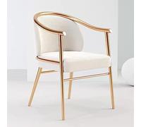 Dining Chairs - Luxury Velvet Tufted Upholstered Side with Metal Legs for Living Room, Modern Kitchen Lounge Arm Chair Reading