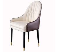 Dining Chairs Microfiber Leather Armchair with Wood Legs - Comfortable Modern Design for Kitchen, Living Room, and Dining Rooms - Stylish Addition