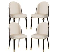 Dining Chairs Mid Century Set Of 4, Velvet Fabric Side Upholstered Kitchen For Living Room With Solid Wood Legs (A 4)