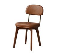 Dining Chairs, Modern Upholstered Leather Guest Chairs for Reception and Dining Room, Sturdy Wooden Frame, Comfortable and Elegant Design