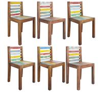 Dining Chairs Office Dining Room Kitchen Chair Solid Reclaimed Wood vidaXL