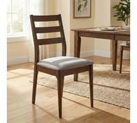 Dining Chairs Orlando Walnut/Grey 2pcs