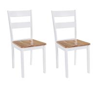 Dining Chairs Solid Wood Rubber Kitchen Chair Living Room Chair vidaXL