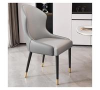 Dining Chairs - Upholstered Faux Leather Accent Chair with Thick Cushions - Easy Assembly for Kitchen and Dining Room