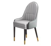 Dining Chairs Upholstered Modern Kitchen Chairs with Arm Rests, Wooden Legs, Faux Leather Accent Guest Chair for Living Reception Waiting Room Bedrooms