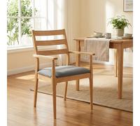 Dining Chairs with Armrests Orlando Oak/Grey 2pcs